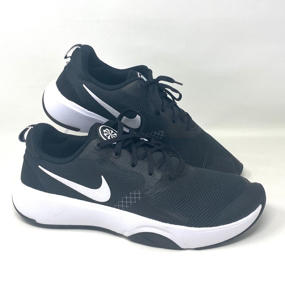 NIKE Men Size 11.5 DA1352 002 CITY REP TR Black Canvas Photon Dust White Sneaker - Picture 1 of 9